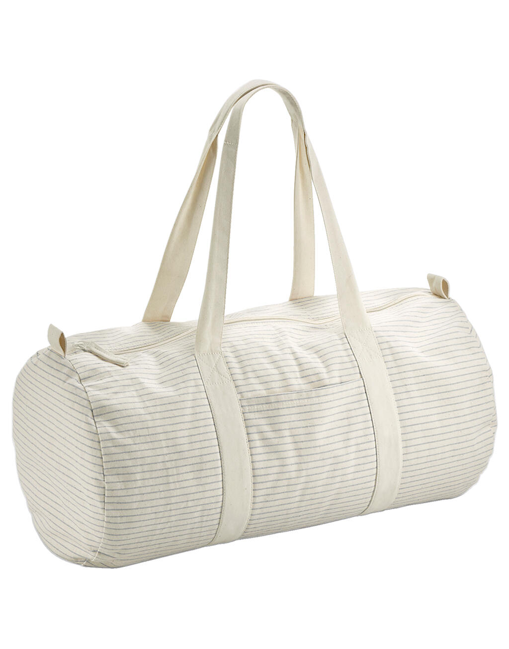 Striped Organic Cotton Barrel Bag